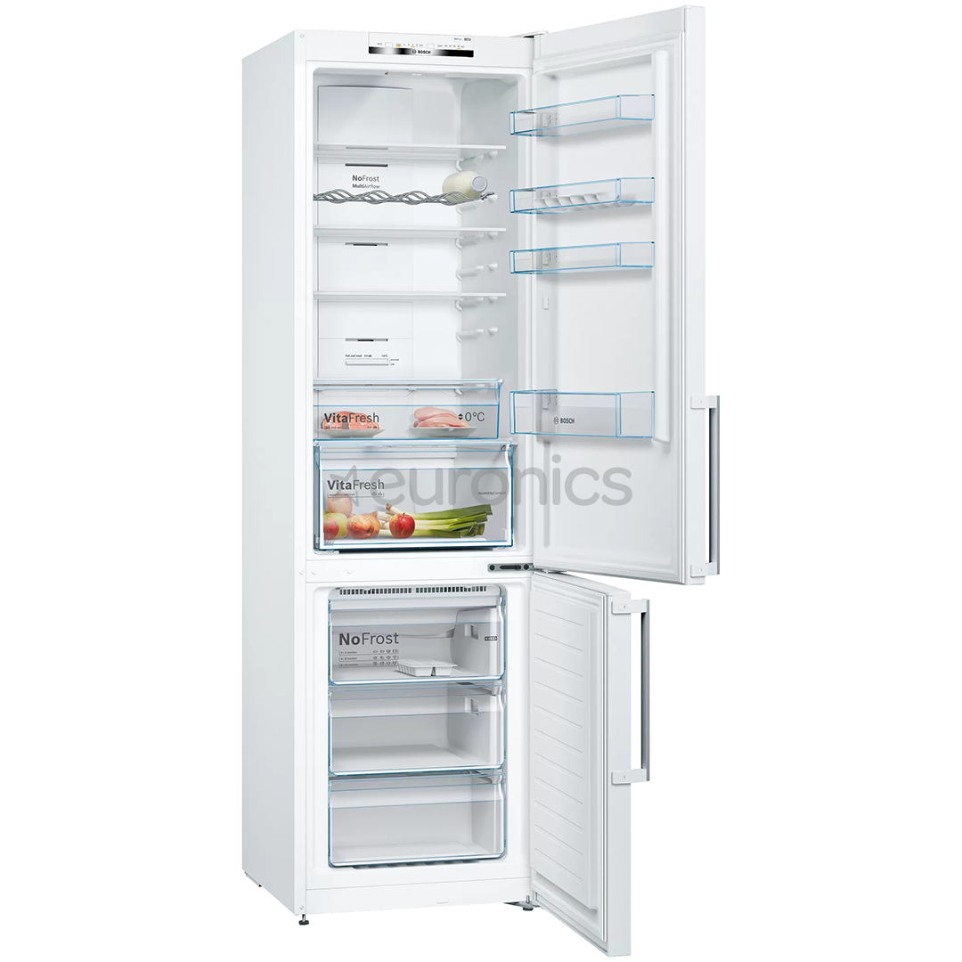 Bosch, height 203 cm, 368 L, white - Refrigerator