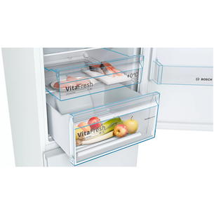 Bosch, height 203 cm, 368 L, white - Refrigerator