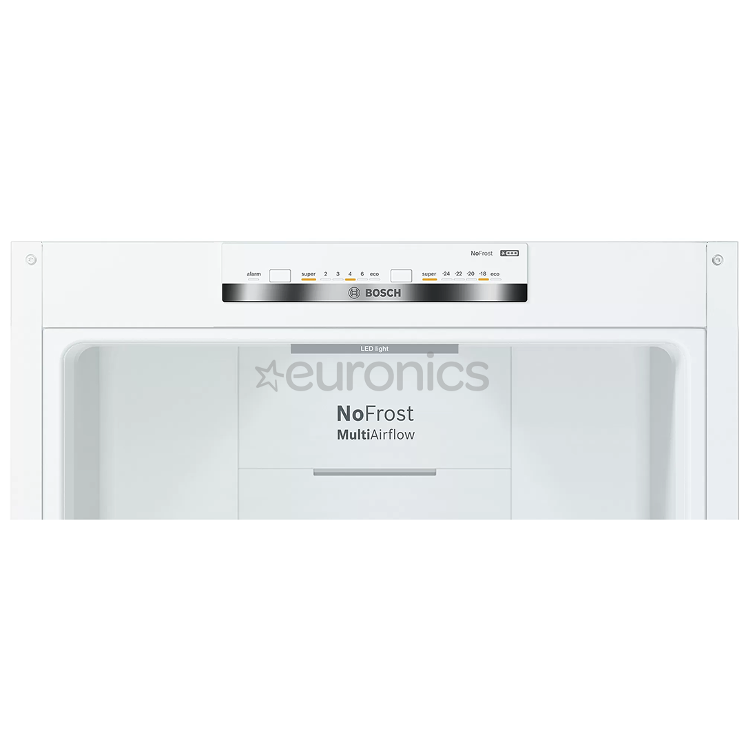 Bosch, height 203 cm, 368 L, white - Refrigerator