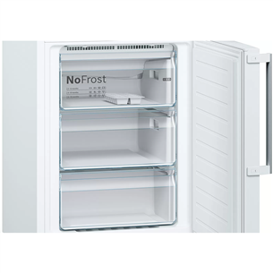 Bosch, height 203 cm, 368 L, white - Refrigerator