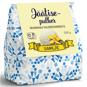 Revala, ваниль, 250 г - Сухая смесь для приготовления мороженого миксером 4740053007491