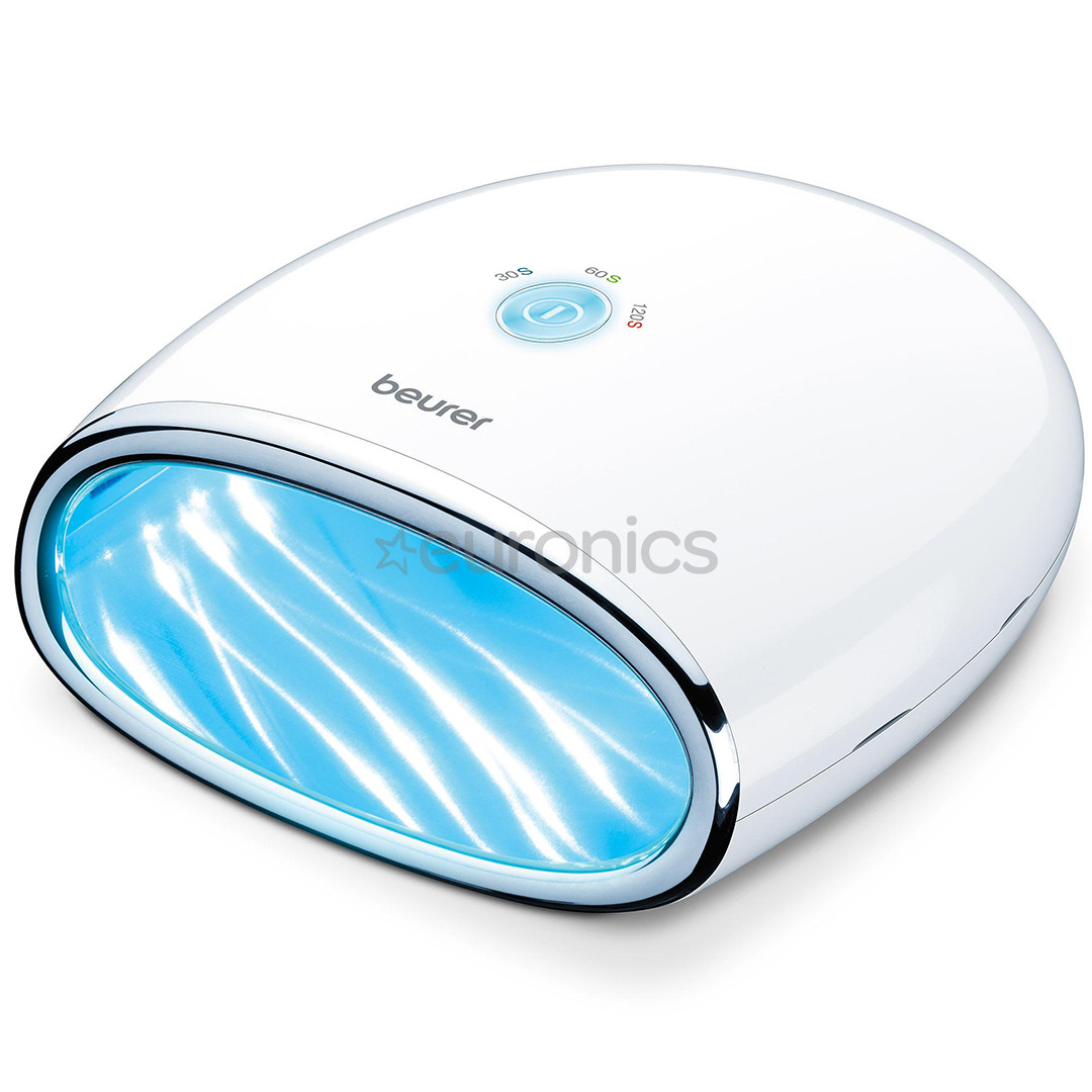 Beurer, 24 Вт, белый - Светодиодная/УФ-сушилка для ногтей