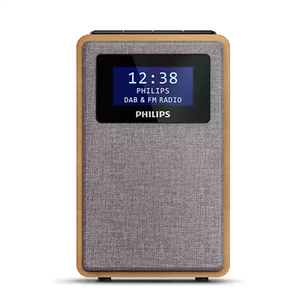 Philips, FM/DAB+, минималистичный дизайн, коричневый - Компактное радио