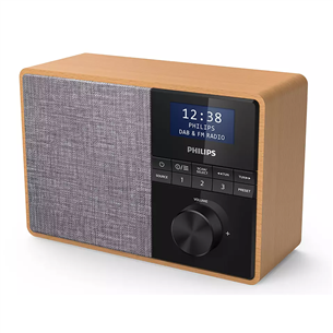 Philips TAR5505, DAB+, FM, Bluetooth, taimer, pruun - Köögiraadio