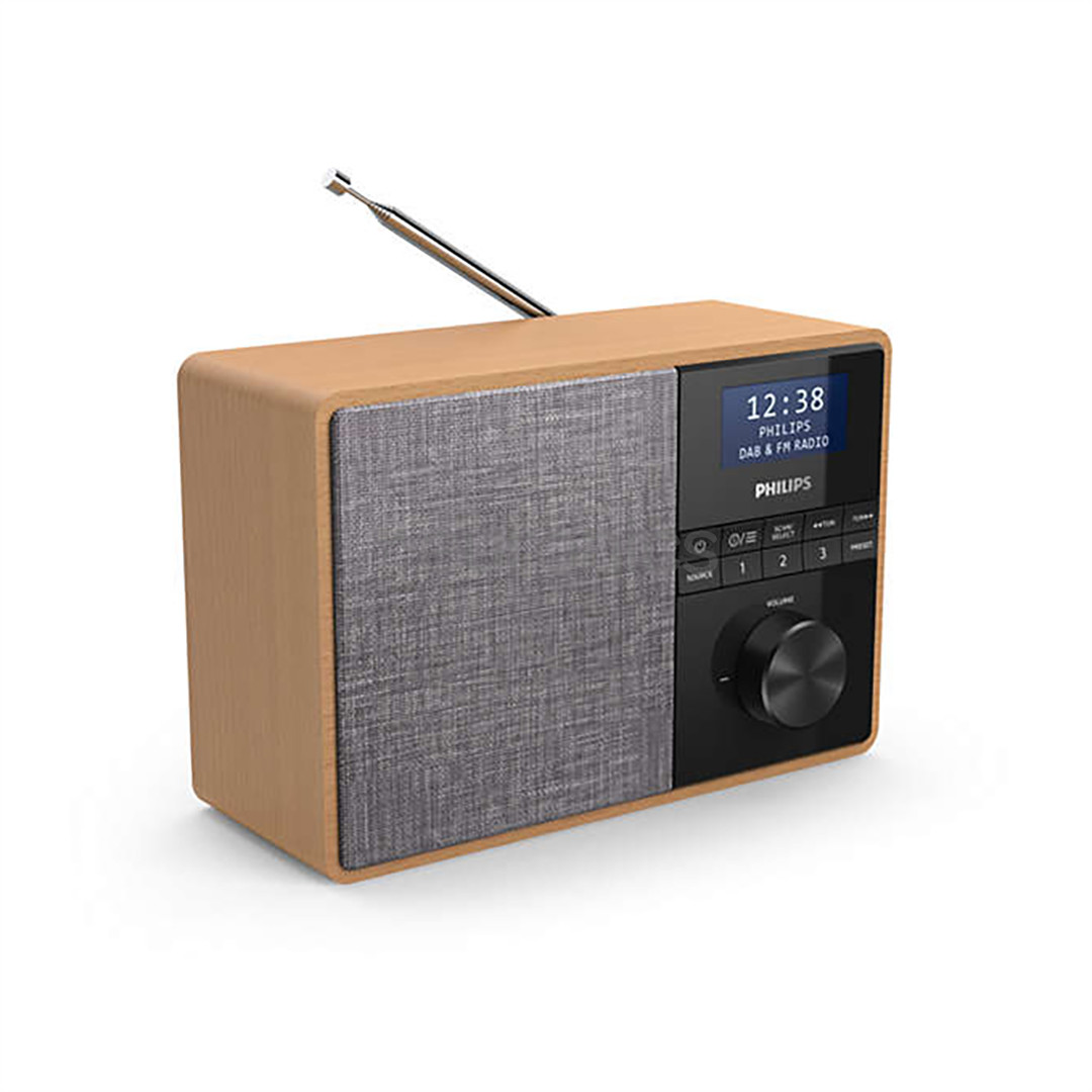 Philips TAR5505, DAB+, FM, Bluetooth, таймер, коричневый - Радио для кухни