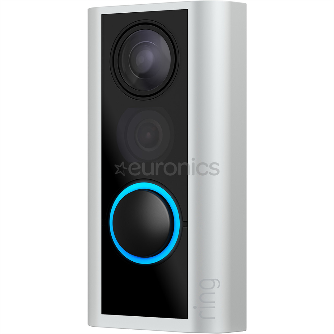 Ring Door View Cam, WiFi, must/valge - Nutikas uksekell kaameraga