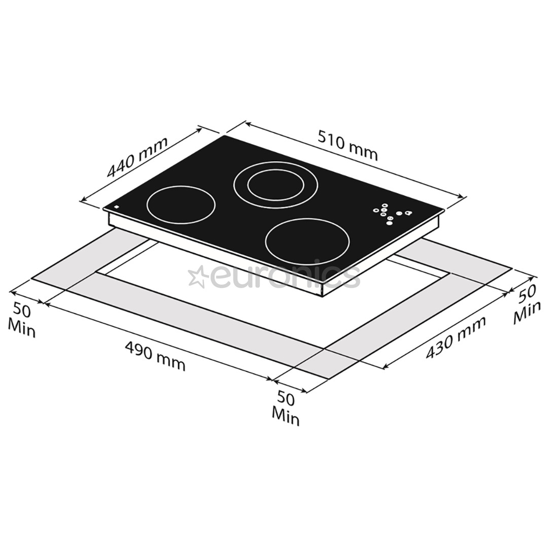Built-in ceramic hob Fabita