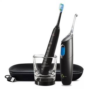 Электрическая зубная щетка Philips Diamond Clean 9000 + ирригатор AirFloss Ultra