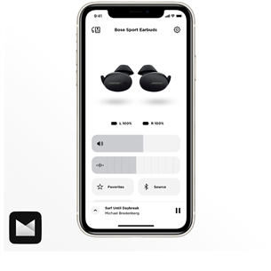 Bose Sport Earbuds, must - Kõrvasisesed juhtmevabad spordiklapid