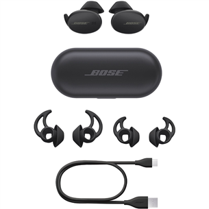 Bose Sport Earbuds, must - Kõrvasisesed juhtmevabad spordiklapid