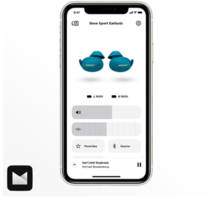 Bose Sport Earbuds, sinine - Kõrvasisesed juhtmevabad spordiklapid