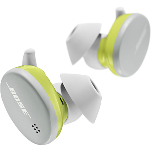 Bose Sport Earbuds, gray/lime - Wireless In-ear Sport Headphones