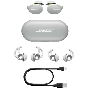 Bose Sport Earbuds, gray/lime - Wireless In-ear Sport Headphones