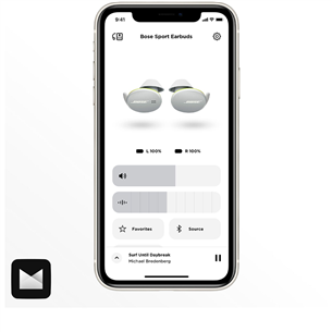 Bose Sport Earbuds, hall - Kõrvasisesed juhtmevabad spordiklapid