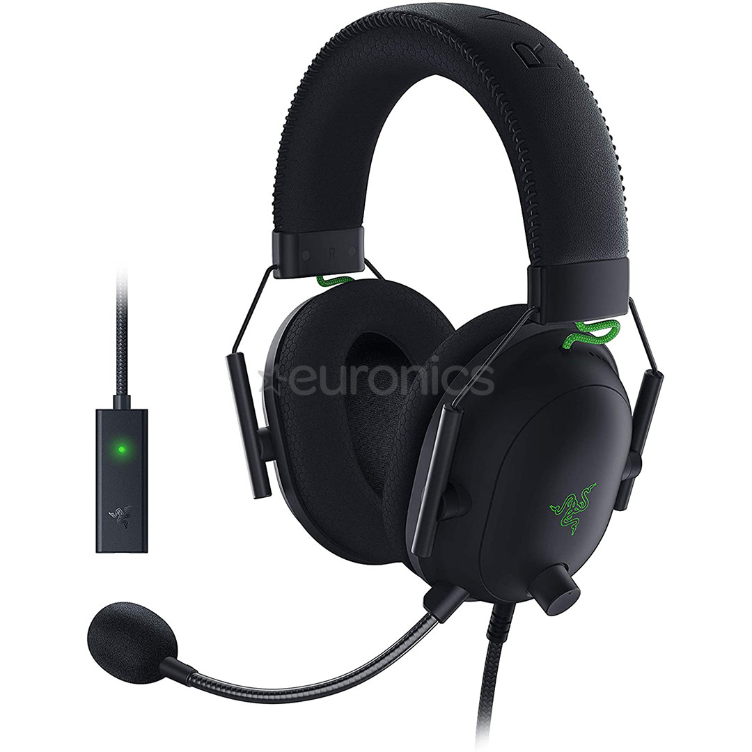 Razer Blackshark V2, black - Gaming Headset + USB Sound Card
