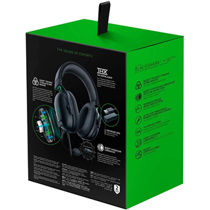 Razer BlackShark V2, черный - Игровая гарнитура + звуковая карта USB