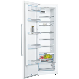 Bosch, 346 L + 242 L, height 186 cm, white - Cooler + Freezer