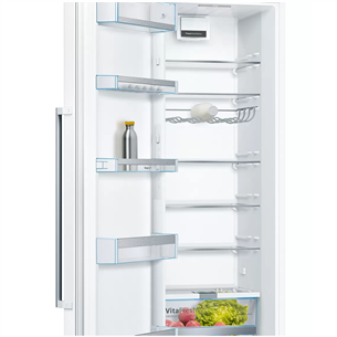 Bosch, 346 L + 242 L, height 186 cm, white - Cooler + Freezer