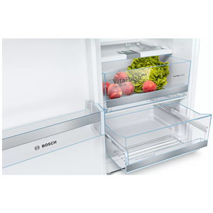 Bosch, 346 л + 242 л, высота 186 см, белый - Холодильный шкаф + морозильник