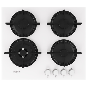 Whirlpool, width 59 cm, white - Built-in Gas Hob