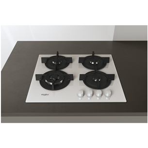 Whirlpool, width 59 cm, white - Built-in Gas Hob