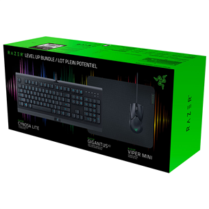 Razer Level Up, ENG, черный - Клавиатура + мышь