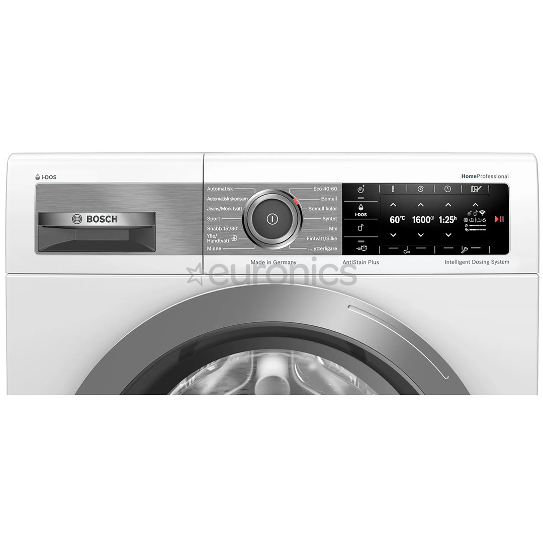 Bosch HomeProfessional, 10 kg, sügavus 59 cm, 1600 p/min - Eestlaetav pesumasin