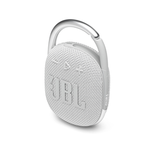 JBL Clip 4, white - Portable Wireless Speaker