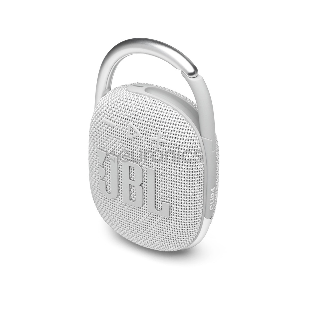 JBL Clip 4, valge - Kaasaskantav juhtmevaba kõlar
