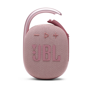 JBL Clip 4, roosa - Kaasaskantav juhtmevaba kõlar
