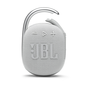 JBL Clip 4, valge - Kaasaskantav juhtmevaba kõlar