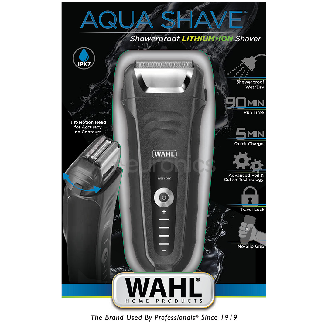 Wahl Aqua Shave, Wet & Dry, black - Shaver