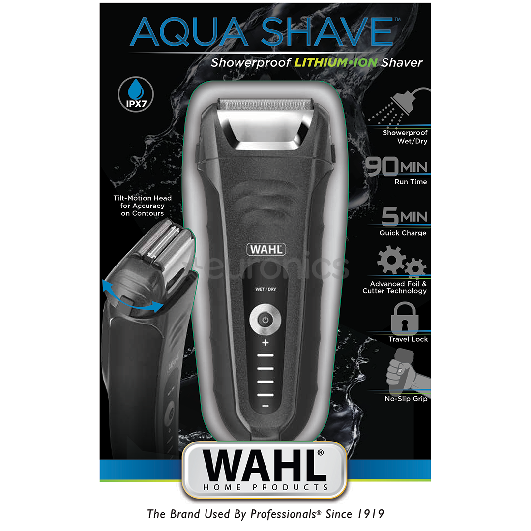 Wahl Aqua Shave, Wet & Dry, black - Shaver