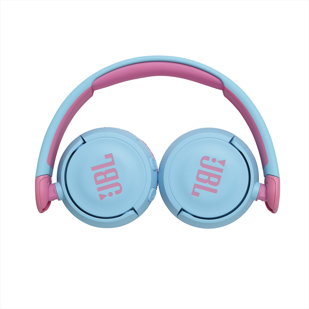 JBL JR 310, голубой/розовый - Полноразмерные беспроводные наушники