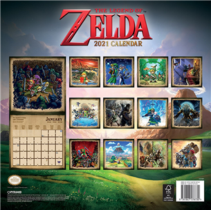 Calendar The Legend of Zelda 2021