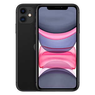 Apple iPhone 11, 64 GB, must - Nutitelefon