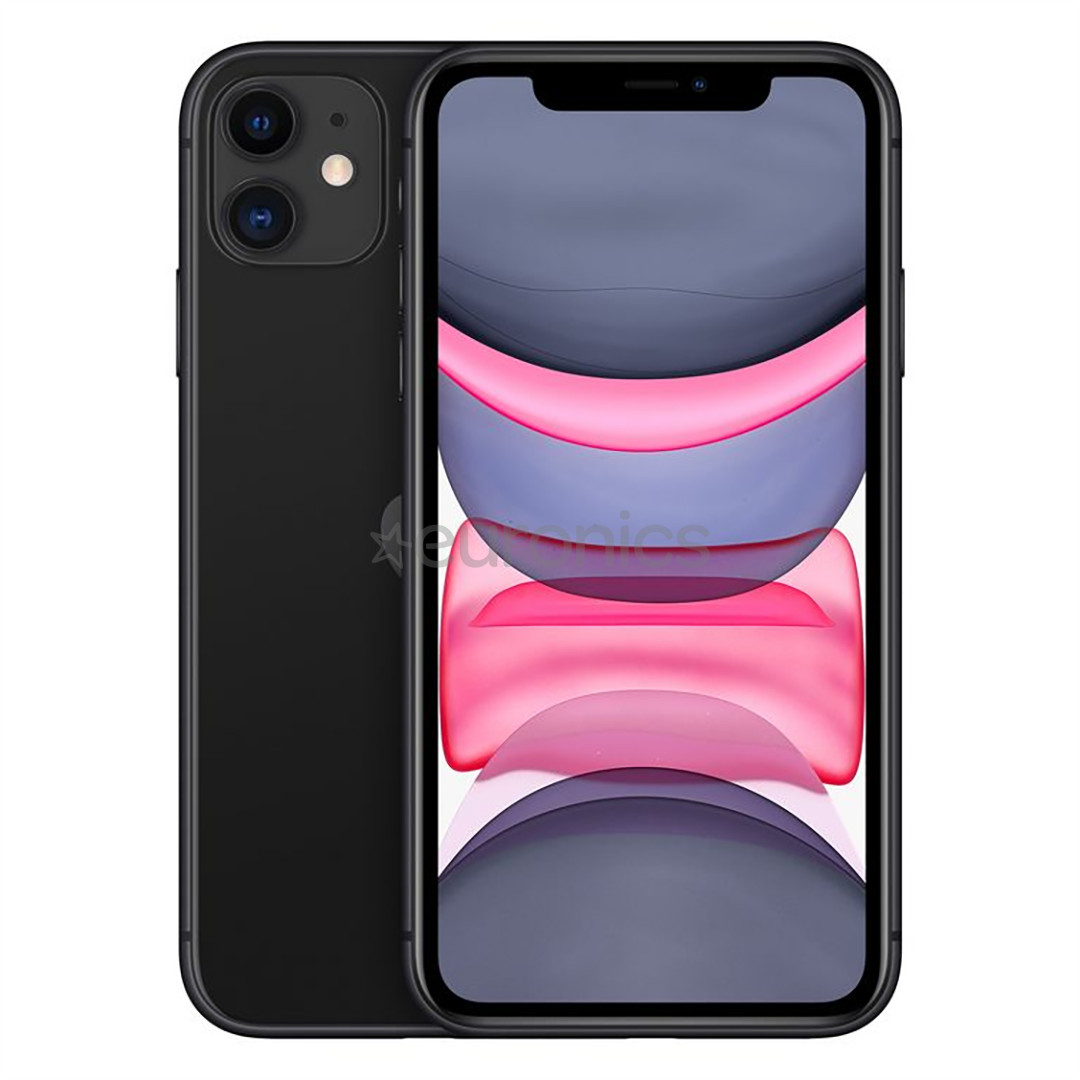 Apple iPhone 11, 64 ГБ, черный - Смартфон
