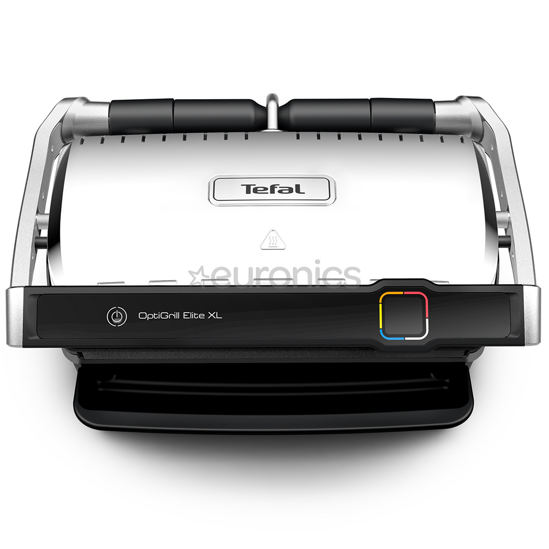 Tefal OptiGrill Elite XL, 2200 Вт, черный/нерж. сталь - Электрический гриль