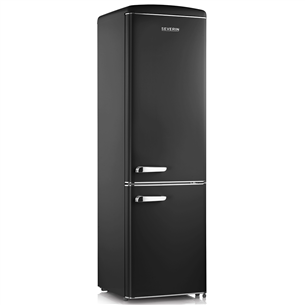 Severin, 244 л, высота 183 см, черный - Холодильник в стиле ретро
