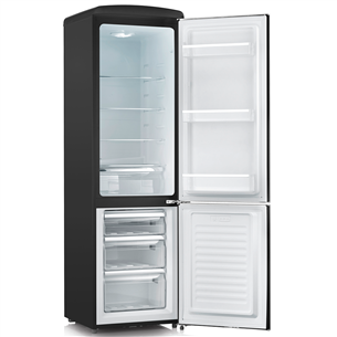 Severin, 244 л, высота 183 см, черный - Холодильник в стиле ретро