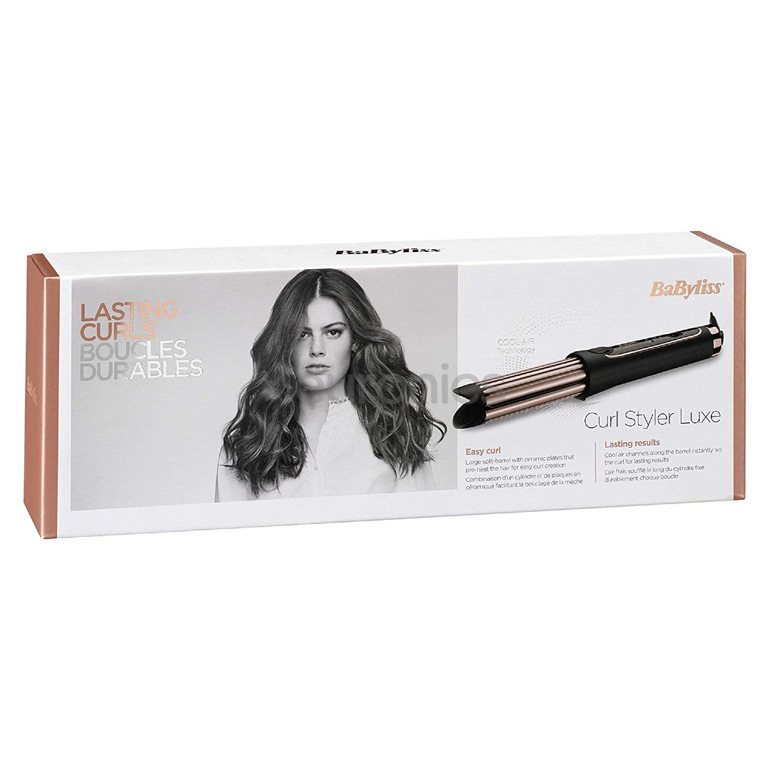 BaByliss Curl Styler Luxe, diameter 36 mm, 160-200 ⁰C, black/pink - Curling iron