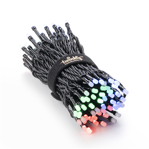 Twinkly 100 RGB LED String (Gen II), IP44, 8 m, must - Nutikad jõulutuled