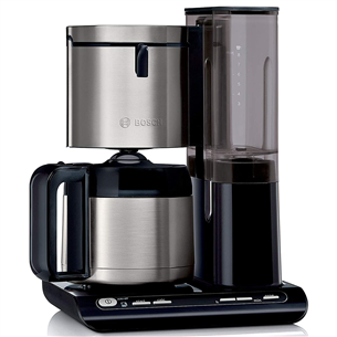 Bosch Styline, water tank 1.1. L, black/inox - Coffee maker TKA8A683