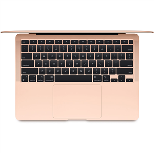 Apple MacBook Air 13" (2020), M1 8C/7C, 8 GB, 256 GB, ENG, kuldne - Sülearvuti