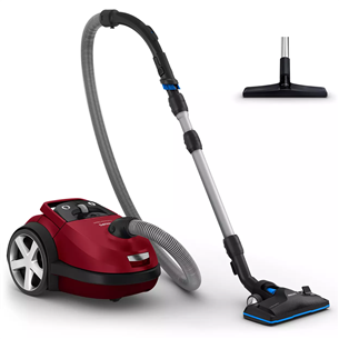 Philips Performer Silent, 750 W, red - Vacuum cleaner