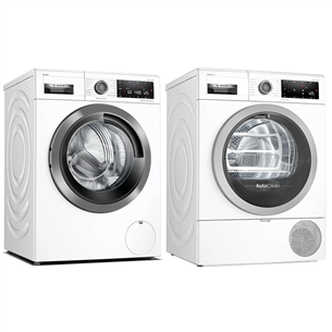 Bosch, 9 kg + 9 kg - Washing Machine + Clothes Dryer