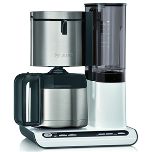 Bosch Styline, резервуар для воды 1,1 л, белый/нерж. сталь - Кофеварка TKA8A681