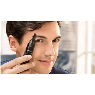 Philips 3000, black/grey - Nose trimmer