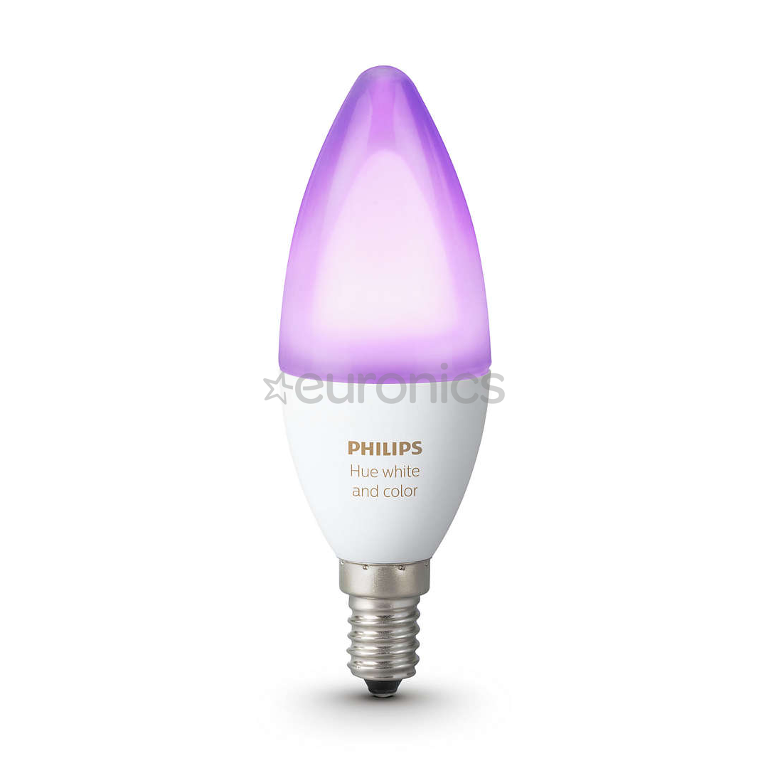 Комплект умных ламп Philips Hue White and Color Ambience (E14)