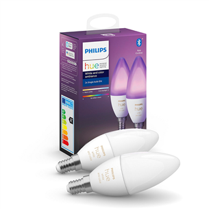 Комплект умных ламп Philips Hue White and Color Ambience (E14)
